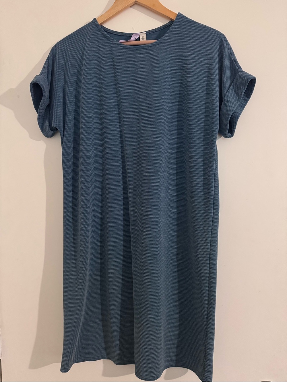 Alya Textured Midi Dress - Slate Blue